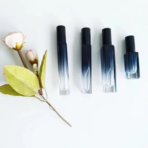 dual tone square glass perfume bottle – 5ml / 10ml | premium atomizer